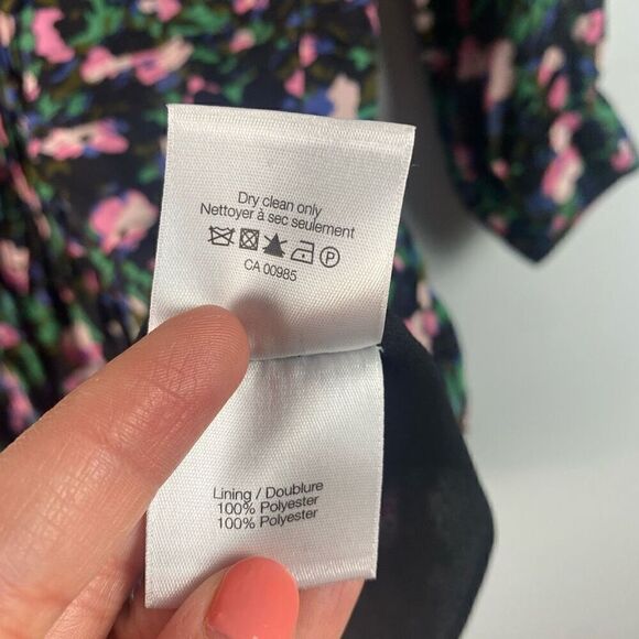 Veronica Beard Naomi Floral Silk Long Sleeve Mini Dress - Picture 7 of 13